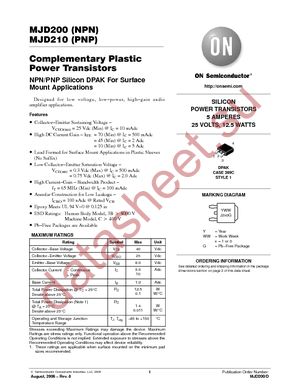 MJD200T4G datasheet  